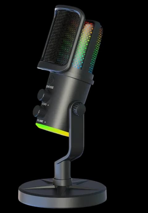 نك مايك KOOSDA RGB Desktop Microphone KMP-171 Wireless